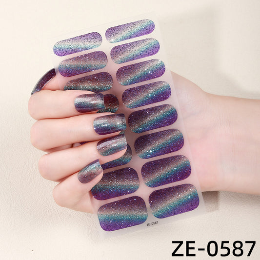 KRAVELUXX Non-Toxic Nail Wraps - Long Lasting Nail Polish Strips, No UV Lamp Needed ZE-0587