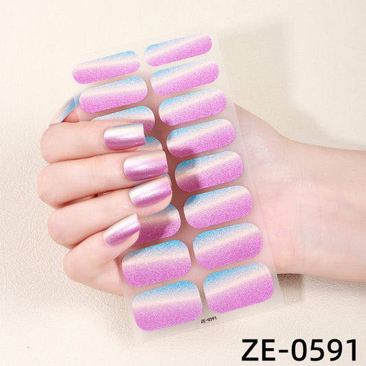 KRAVELUXX Non-Toxic Nail Wraps - Long Lasting Nail Polish Strips, No UV Lamp Needed ZE-0591
