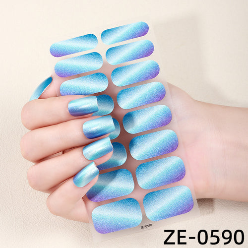 KRAVELUXX Non-Toxic Nail Wraps - Long Lasting Nail Polish Strips, No UV Lamp Needed ZE-0590