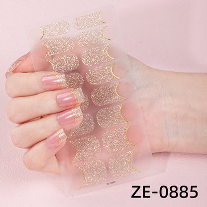 KRAVELUXX Non-Toxic Nail Wraps - Long Lasting Nail Polish Strips, No UV Lamp Needed ZE-0885