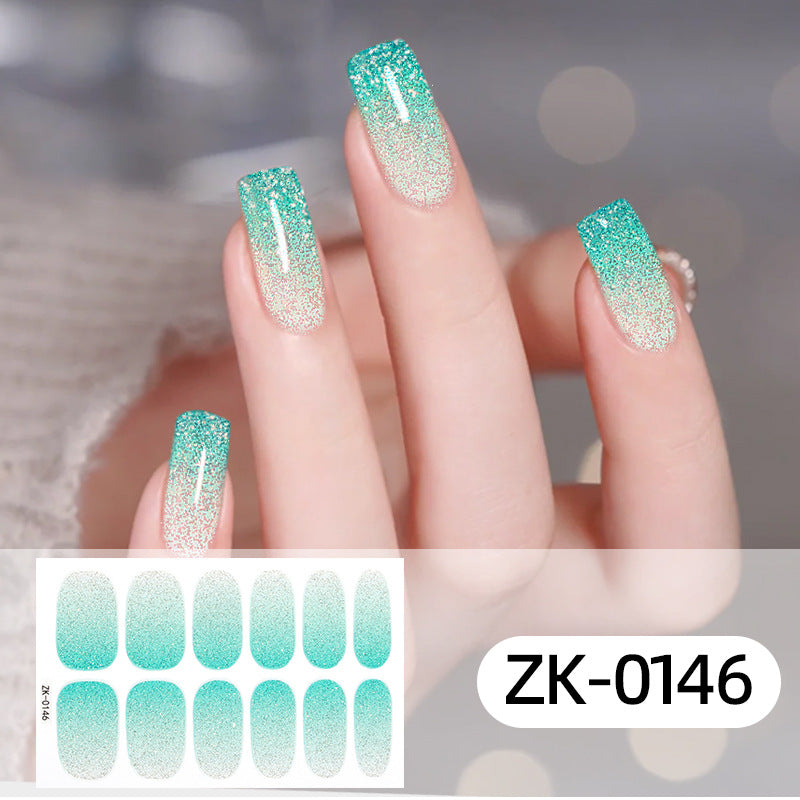 KRAVELUXX Non-Toxic Nail Wraps - Long Lasting Nail Polish Strips, No UV Lamp Needed ZK-0146