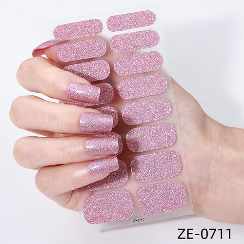 KRAVELUXX Non-Toxic Nail Wraps - Long Lasting Nail Polish Strips, No UV Lamp Needed ZE-0711