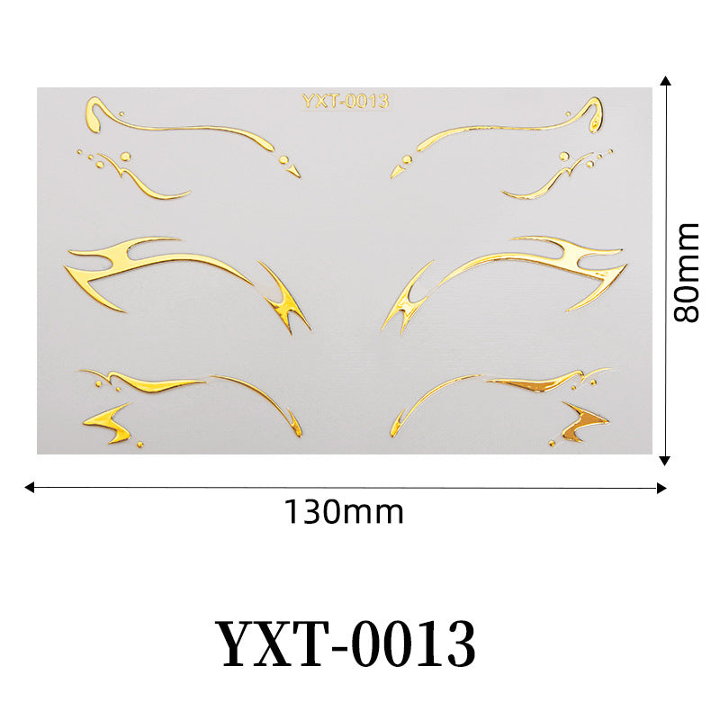 Instant Euphoria Eye Decals - Holographic Festival Eyeliner Stickers-YXT-0013