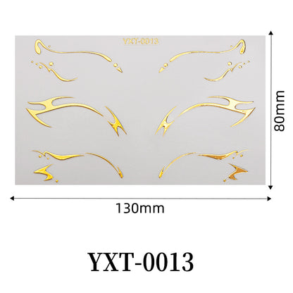 Instant Euphoria Eye Decals - Holographic Festival Eyeliner Stickers-YXT-0013