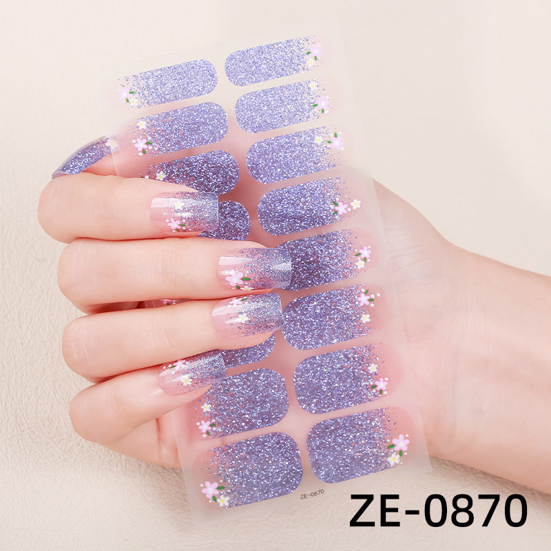 KRAVELUXX Non-Toxic Nail Wraps - Long Lasting Nail Polish Strips, No UV Lamp Needed ZE-0870