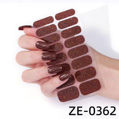 KRAVELUXX Nail Polish Strips -Non-Toxic Nail Wraps for Women, No UV Lamp Needed, Long Lasting DIY Manicure Decals, Classic Solid Colors & Designs with Nail File
