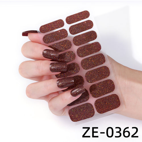 KRAVELUXX Non-Toxic Nail Wraps - Long Lasting Nail Polish Strips, No UV Lamp Needed ZE-0362