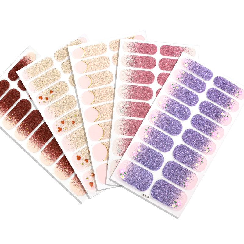KRAVELUXX Nail Polish Strips -Non-Toxic Nail Wraps for Women, No UV Lamp Needed, Long Lasting DIY Manicure Decals, Classic Solid Colors & Designs with Nail File