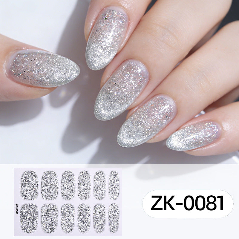 KRAVELUXX Non-Toxic Nail Wraps - Long Lasting Nail Polish Strips, No UV Lamp Needed ZK-0081