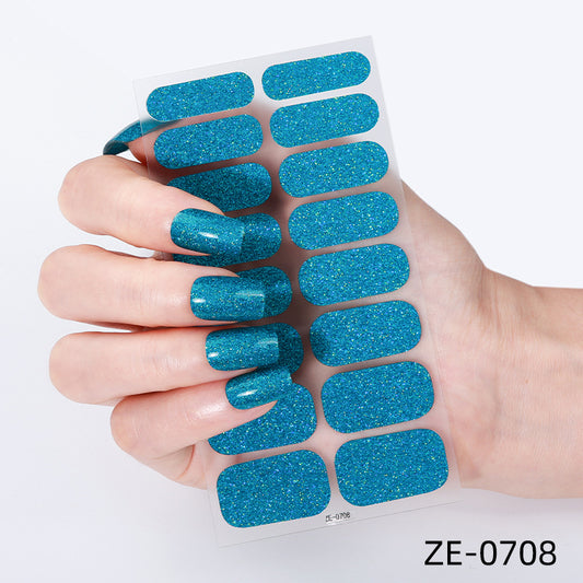 KRAVELUXX Non-Toxic Nail Wraps - Long Lasting Nail Polish Strips, No UV Lamp Needed ZE-0708