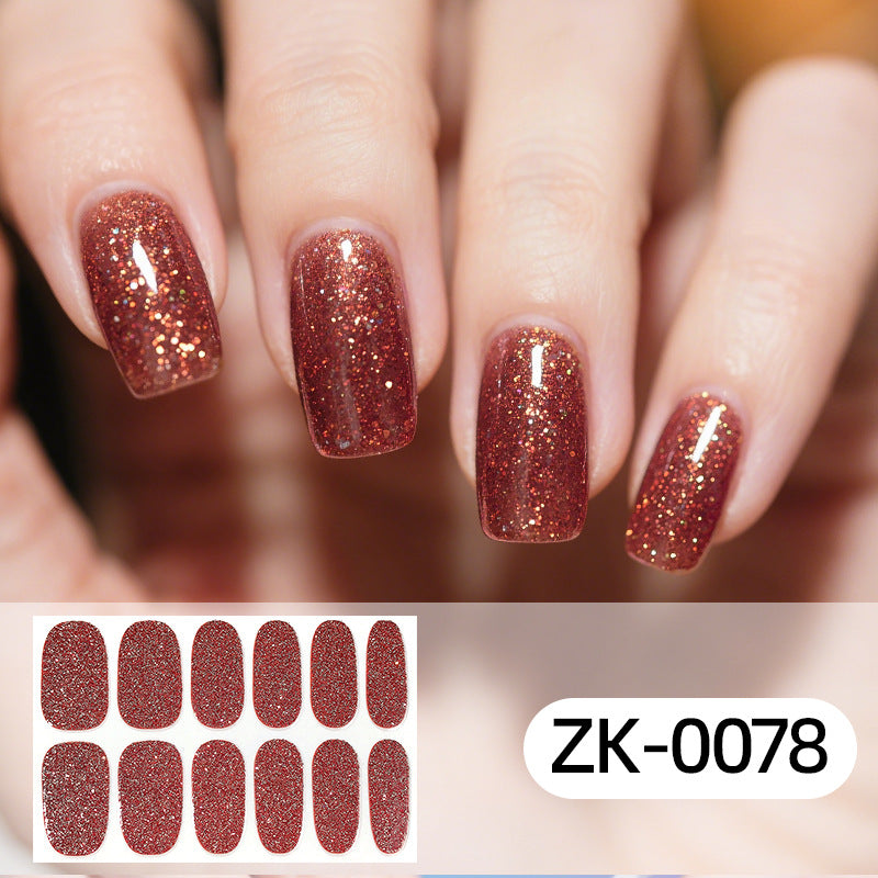 KRAVELUXX Non-Toxic Nail Wraps - Long Lasting Nail Polish Strips, No UV Lamp Needed ZK-0078