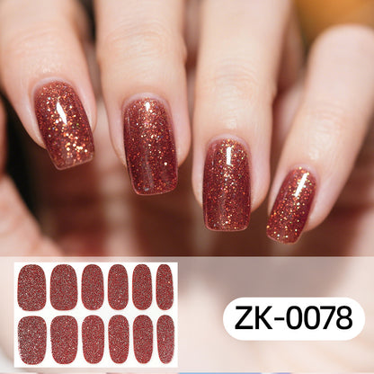 KRAVELUXX Non-Toxic Nail Wraps - Long Lasting Nail Polish Strips, No UV Lamp Needed ZK-0078