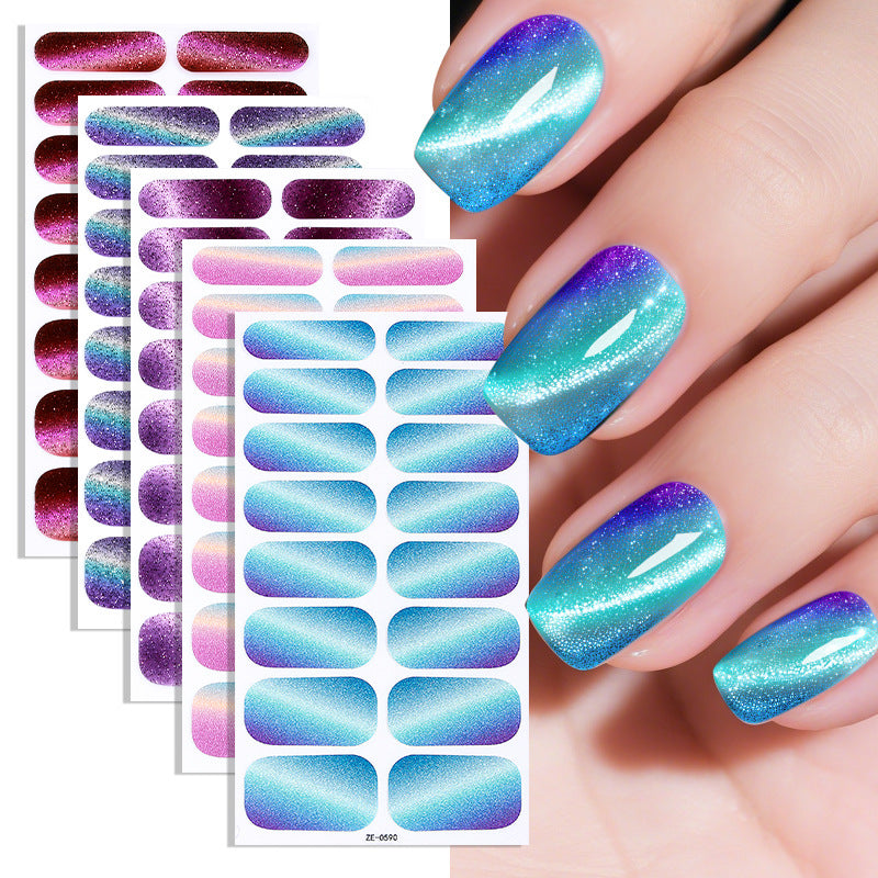 KRAVELUXX Nail Polish Strips -Non-Toxic Nail Wraps for Women, No UV Lamp Needed, Long Lasting DIY Manicure Decals, Classic Solid Colors & Designs with Nail File