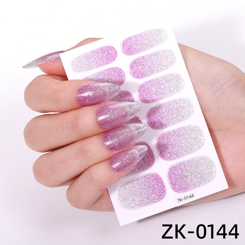 KRAVELUXX Nail Polish Strips -Non-Toxic Nail Wraps for Women, No UV Lamp Needed, Long Lasting DIY Manicure Decals, Classic Solid Colors & Designs with Nail File