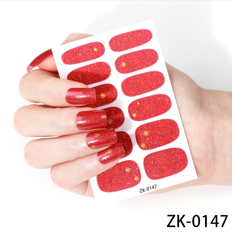 KRAVELUXX Non-Toxic Nail Wraps - Long Lasting Nail Polish Strips, No UV Lamp Needed ZK-0147