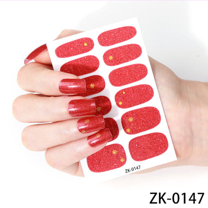 KRAVELUXX Non-Toxic Nail Wraps - Long Lasting Nail Polish Strips, No UV Lamp Needed ZK-0147