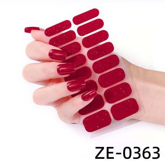KRAVELUXX Non-Toxic Nail Wraps - Long Lasting Nail Polish Strips, No UV Lamp Needed ZE-0363