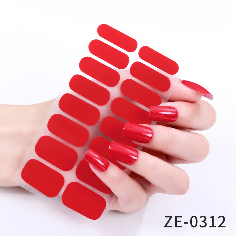KRAVELUXX Non-Toxic Nail Wraps - Long Lasting Nail Polish Strips, No UV Lamp Needed ZE-0312