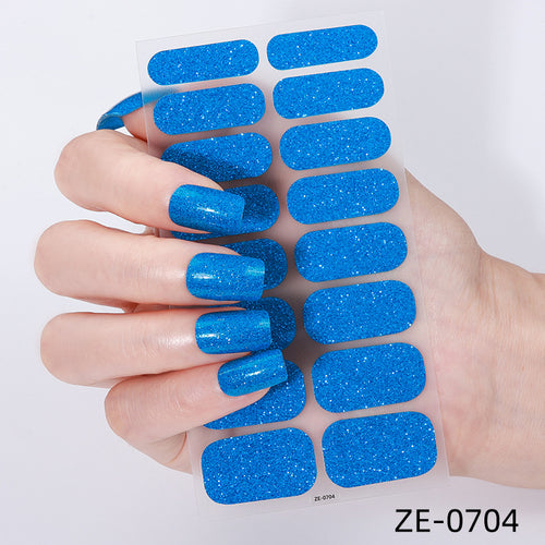 KRAVELUXX Non-Toxic Nail Wraps - Long Lasting Nail Polish Strips, No UV Lamp Needed ZE-0704