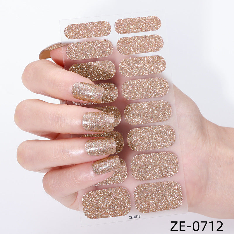 KRAVELUXX Non-Toxic Nail Wraps - Long Lasting Nail Polish Strips, No UV Lamp Needed ZE-0712