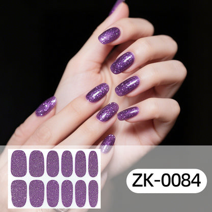 KRAVELUXX Non-Toxic Nail Wraps - Long Lasting Nail Polish Strips, No UV Lamp Needed ZK-0084
