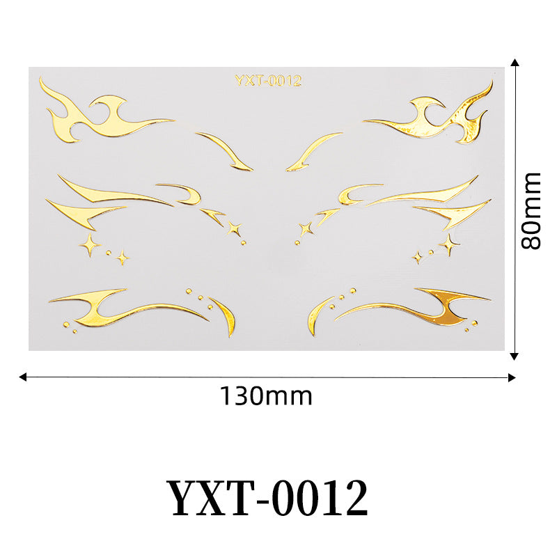 Instant Euphoria Eye Decals - Holographic Festival Eyeliner Stickers-YXT-0012
