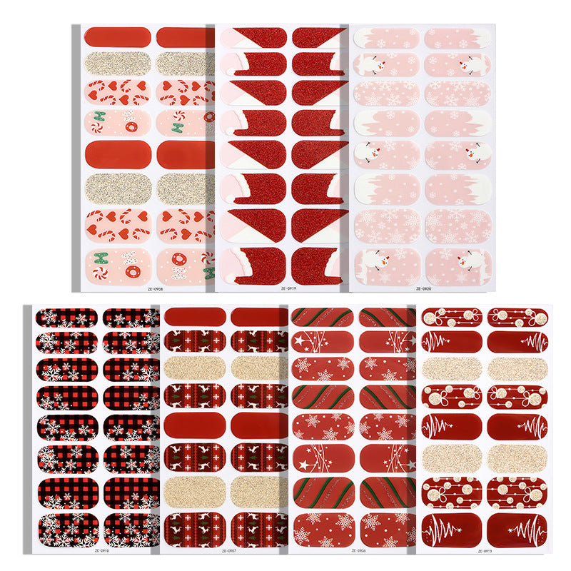 KRAVELUXX Nail Polish Strips -Non-Toxic Nail Wraps for Women, No UV Lamp Needed, Long Lasting DIY Manicure Decals, Classic Solid Colors & Designs with Nail File