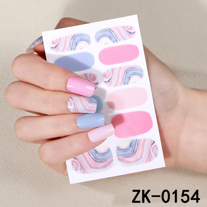 KRAVELUXX Non-Toxic Nail Wraps - Long Lasting Nail Polish Strips, No UV Lamp Needed ZK-0154