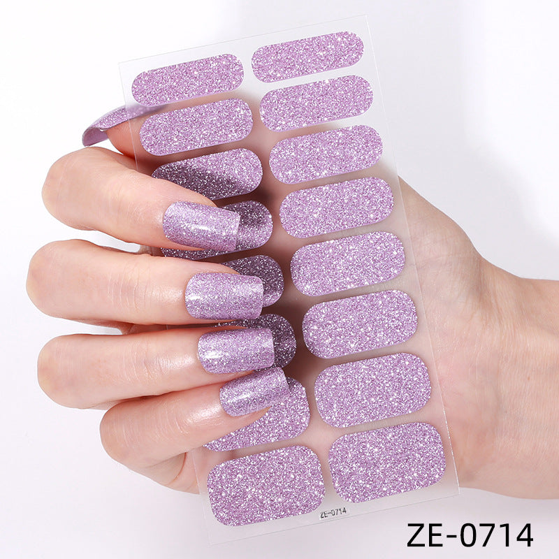 KRAVELUXX Non-Toxic Nail Wraps - Long Lasting Nail Polish Strips, No UV Lamp Needed ZE-0714