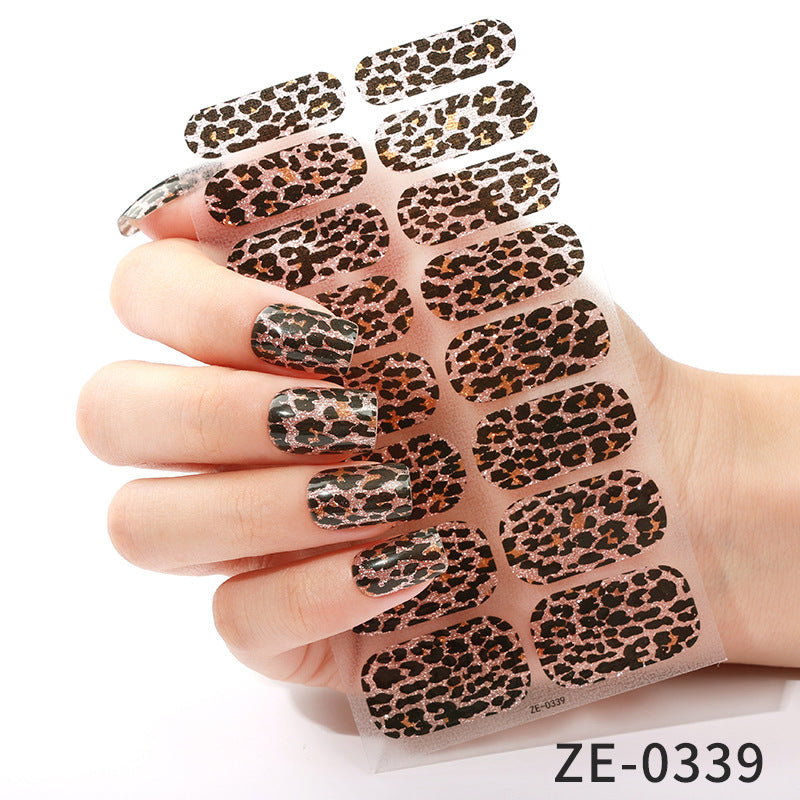 KRAVELUXX Non-Toxic Nail Wraps - Long Lasting Nail Polish Strips, No UV Lamp Needed ZE-0339