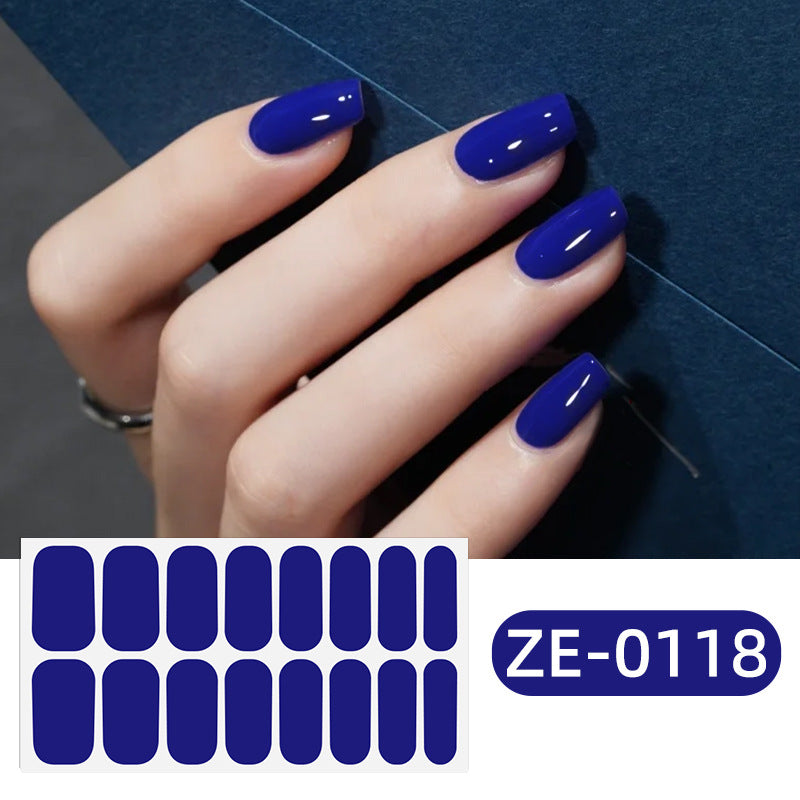 KRAVELUXX Non-Toxic Nail Wraps - Long Lasting Nail Polish Strips, No UV Lamp Needed ZE-0118