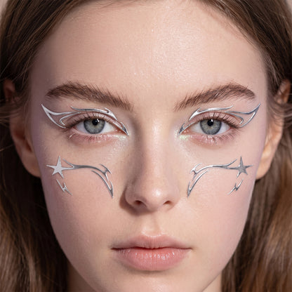 Instant Euphoria Eye Decals - Holographic Festival Eyeliner Stickers-YXT-0001
