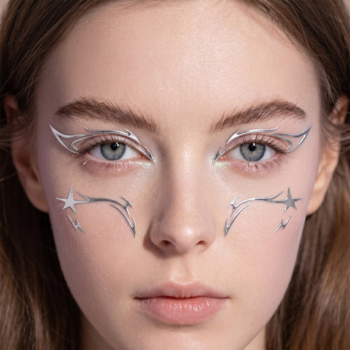 Instant Euphoria Eye Decals - Holographic Festival Eyeliner Stickers-YXT-0001