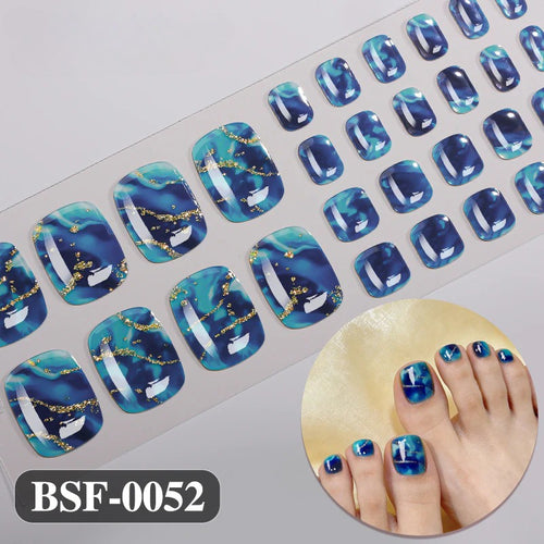 Gel Nail Strips UV-Free BSF-0052