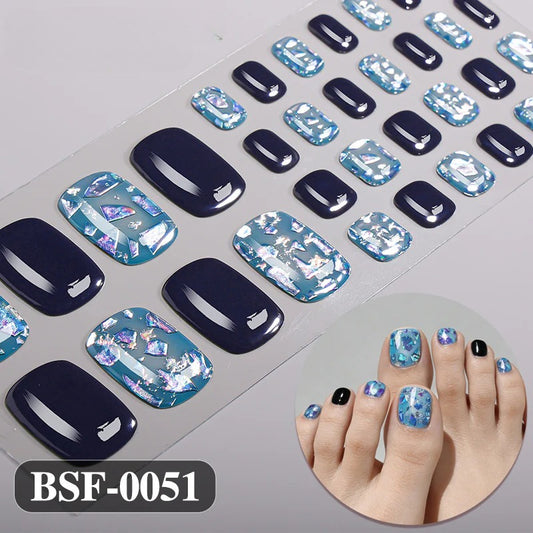 Gel Nail Strips UV-Free BSF-0051