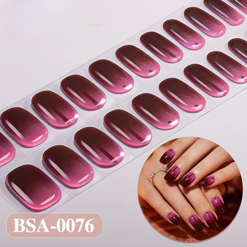 Gel Nail Strips UV-Free BSA-0076