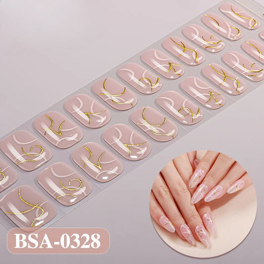 Gel Nail Strips UV-Free BSA-0328