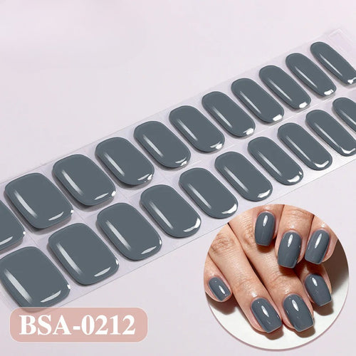 Gel Nail Strips UV-Free BSA-0212