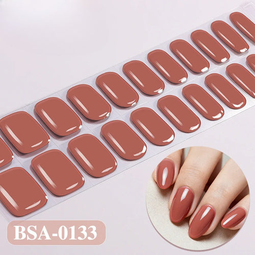 Gel Nail Strips UV-Free BSA-0133